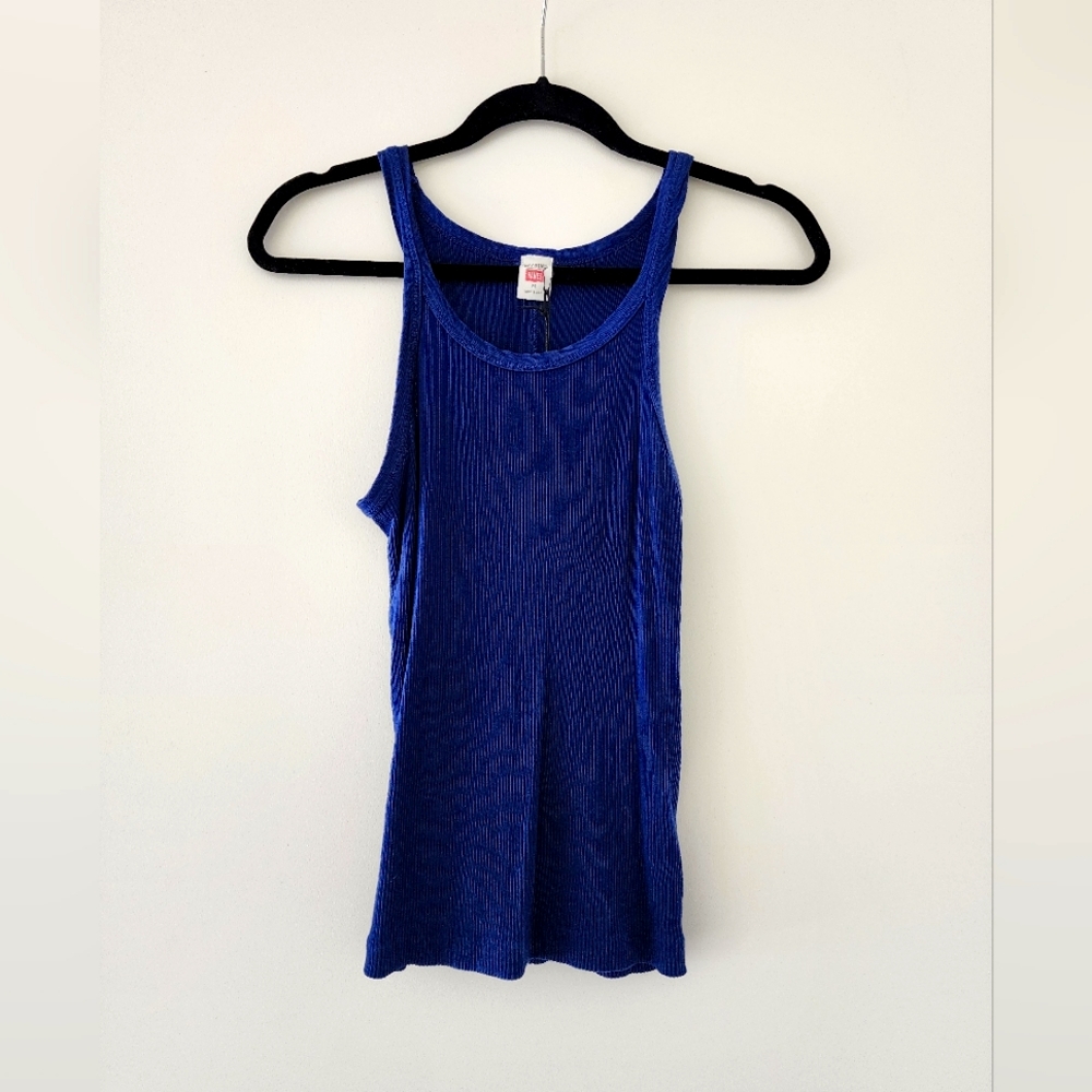 NWT Re/done Hanes Cotton Ribbed Tank Top